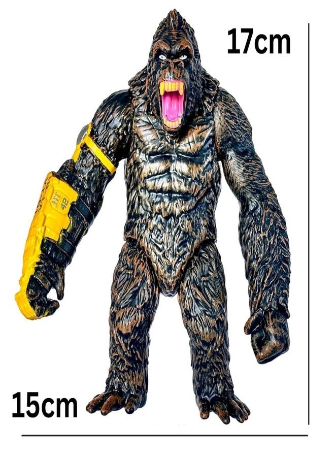 FUNFOB Gorilla King Kong Action Figure Height -17cm Collectible PVC Multicolour | Kong Yellow with Band - Image 4